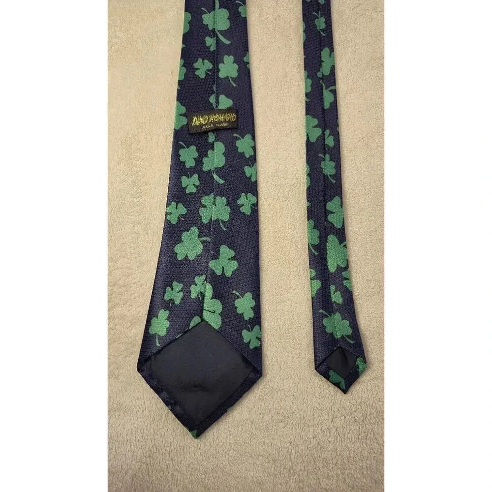 Dino Romano Mens Green St Patricks Day Party Necktie Irish Leprechaun 59x4 Inch